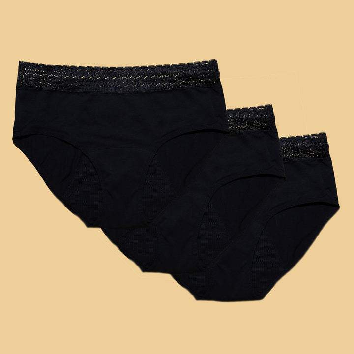 Calzón Alto Menstrual - Triple Pack
